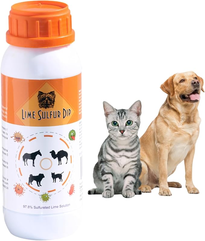 Classic's Lime Sulfur Dip (16 oz) - Extra Strength Formula - Safe Solution for Dog, Cat, Puppy, Kitten, Horse