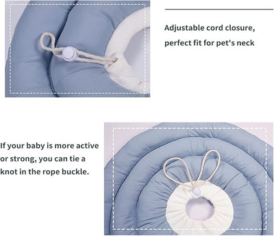 Dog Cone for Large Dogs - Comfortable Adjustable Soft Alternative After Surgery, Elizabethan Donut Collar for Recovery - Different Sizes for Cats, Medium and Small Dogs