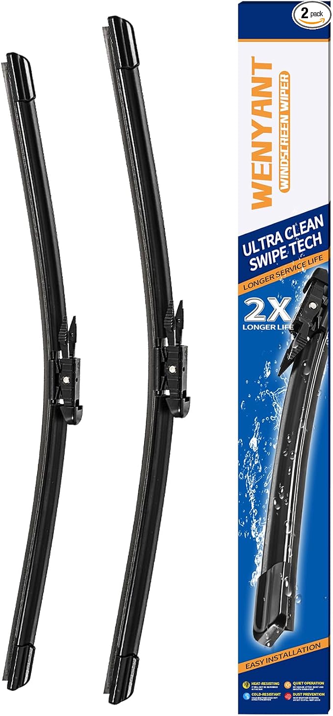 28"/28" Windshield Wipers Compatible with Ford Edge 2015-2020 Focus 2012-2018 Escape/Fusion 2013-2019 Front Wiper Blades for My Car Original Equipment Automotive Replacement (Set of 2)