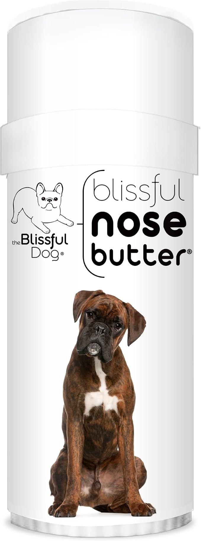 Brindle Boxer Nose Butter, Versatile Dog Nose Balm for Dry Nose, Handcrafted Nose Moisturizer, Easy-to-Apply Dog Essentials, Unscented, 2.25 oz.