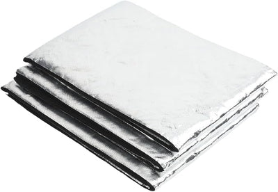 Battery Insulation Set with Fireproof Aluminium Foil Heat Shield Blanket, Cold Weather Resistant Thermal Protection for Car and Industrial Batteries (3PCS)