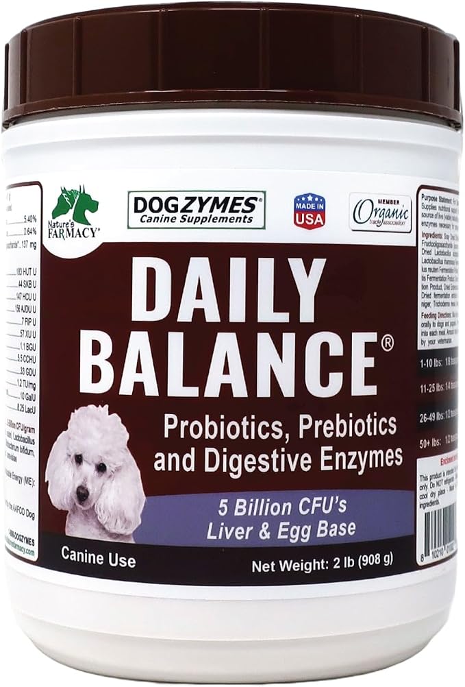 Probiotic Daily Balance - Supplies Nutritional Support and Live microorganisms for intestinal Well-Being as Well as enzymes for Proper Digestion. Liver and Egg Base. (2 Pound)