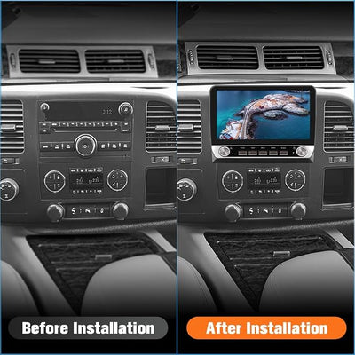 Junsun 4Core 64GB ROM Car Radio Stereo for Chevy Chevrolet Silverado 2007-2013 Tahoe Equinox GMC Sierra Yukon with Android 13 CarPlay Android Auto Bluetooth FM/AM Backup Camera