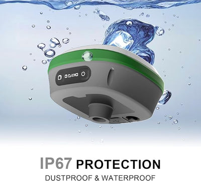 IMU RTK GPS Survey EQUIPEMNT 1cm Accuracy Kilometers Distance Between SMA26 PRO RTK Rover and RTK Base, Work as Base Station for Drones, 0-60° Tilt Surveying(Include Tripod, Pole&Tribrach)