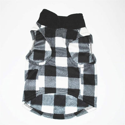 Dog Sweater, Soft Fleece Vest with Leash Ring Dogs Pullover Jacket Winter Pet Dog Clothes for Puppy Small Dogs Cats Teddy Chihuahua Yorkshire for Christmas (XL, Black White)
