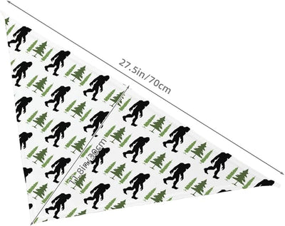 Bigfoot Tree Art Funny Cute Dog Bandana Scarf Triangle Bibs Pet Accessories Cat Kerchief