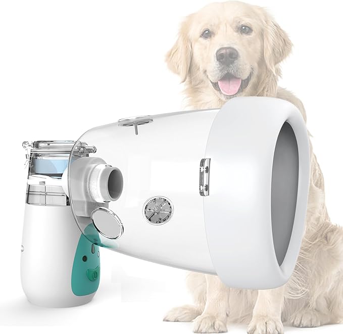 Pets Large Space Mask Pet-Nebulizer-Mist-Device for Cats and Dogs with Pet Mask Designed Specifically for Pets Snout Shape (Medium - Dogs)