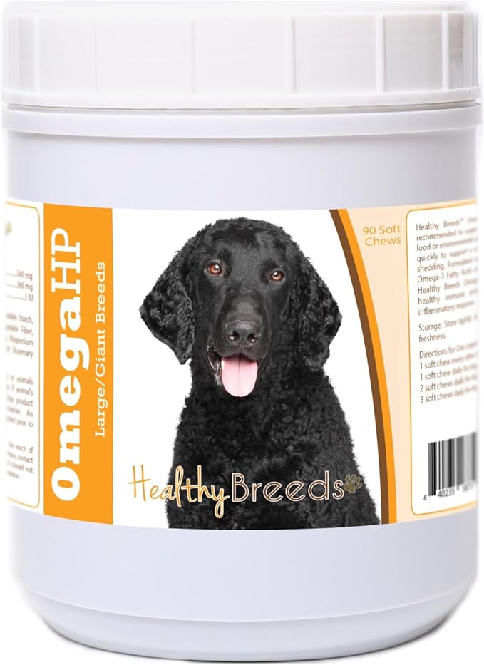 Curly-Coated Retriever Omega HP Fatty Acid Skin and Coat Support Soft Chews 90 Count