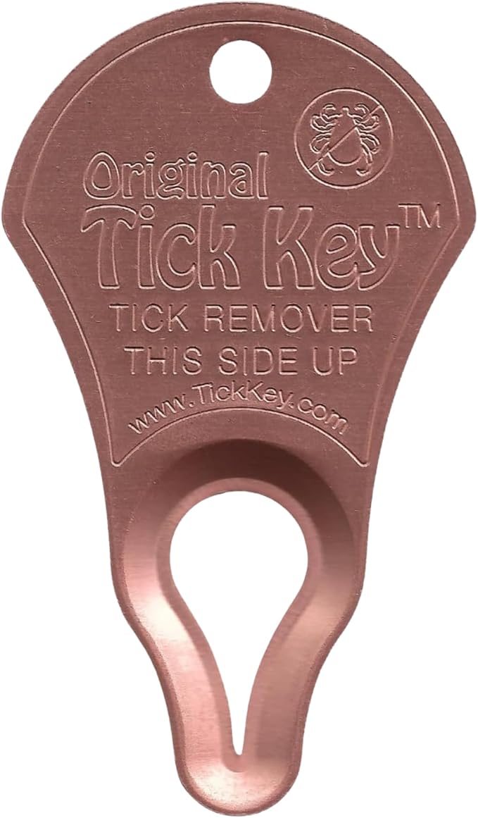 The Original Tick Key - Tick Detaching Device - Portable, Safe and Highly Effective Tick Detaching Tool (Copper)
