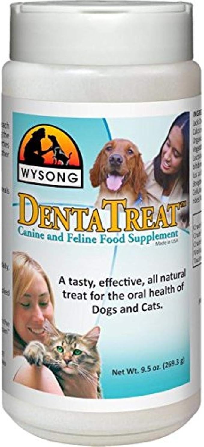 Dentatreat Canine/Feline - Dog/Cat Food Supplement - 9.5 Ounce Bottle