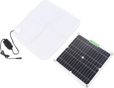 Heated Blanket, 50W 12V High Efficiency Rapid Heating Portable Heated Blanket, Solar Heating with Secure Battery Box for Car, Outdoor, Camping, RV, Boat