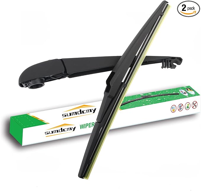 10 Inch Rear Windshield Wiper Blade and Arm Replacement for Toyota RAV4 2013-2018, Jeep Compass 2018-2022, Easy Installation, All-Weather Performance, 1pc