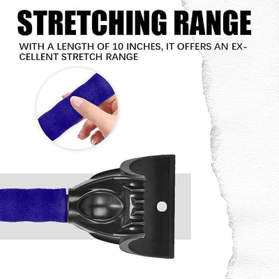 Ice Scraper for Cars and Small Trucks, Ice Scrapers for Car Windshield, Auto Snow Removal Tool with Ergonomic Foam Grip, Auto Windshield Plastic Snow Shovel for Truck Home Window (Blue)