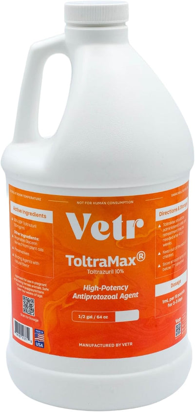 Toltrazuril 10.0% for Horses, Dogs, Cats, 1/2 Gallon, for Non-Food Chain Animals, Chicken