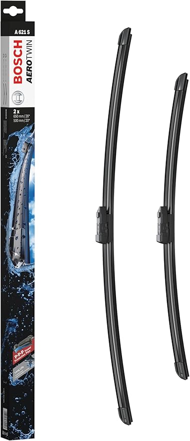 BOSCH 3397014621 AeroTwin Wiper Blade Combo Pack - Set of 2 (26" & 20") | Driver and Passenger Side Original Equipment Replacement Blades