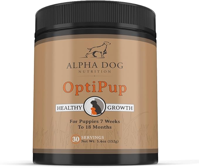 OptiPup All-in-1 Puppy Multivitamin by – Contains 31 Superfoods Including Probiotics and Prebiotics for Digestive Support, Skin & Immune Health, and Optimum Growth (30 Servings)