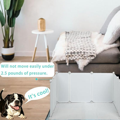 Dog Litter Box with High Walls,Pee Pad Holder Tray for Dog Potty