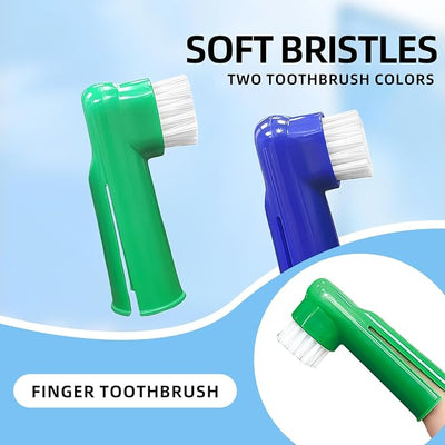 20Pcs Dog Finger Toothbrush with Soft Nylon Bristles Dog Toothbrush Finger Dog Teeth Cleaning Tool Pet Dental Care Toothbrush for Puppies Dogs Kittens Cats