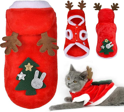 Pet Dog and Cat Christmas Clothes Costume, Large