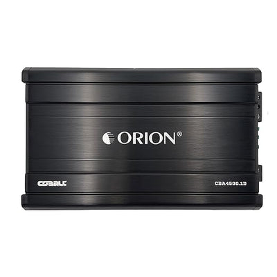 Orion Cobalt CBA4500.1D Monoblock 1-Channel Class D Amplifier for Car Subwoofer, 4500W Max, 1200W RMS, 1/2/4 Ohm Stable, Adjustable Low Pass with Bass Boost, MOSFET Power Supply, Bass Knob Included
