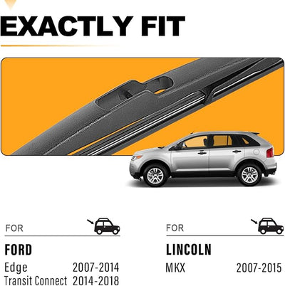 AUTOBOO 14 Inch Rear Wiper Blade Replacement for Ford Edge 2014-2007 Transit Connect 2018-2014,2007-2015 Lincoln MKX -BACK Windshield Wiper Blade -Original Factory Quality (Pack of 1)