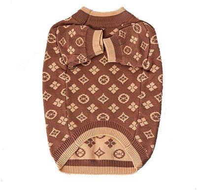 Everything Chic Luxury Dog Sweater – Soft Knit Designer Pet Outfit for Small Dogs & Puppies, XS–L, Stylish Warm Clothing for Yorkies, Chihuahuas, Dachshunds, Maltese, French Bulldog