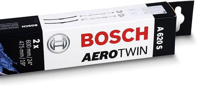 BOSCH 3397007620 AeroTwin Wiper Blade Combo Pack - Set of 2 (24" & 19") | Driver and Passenger Side Original Equipment Replacement Blades