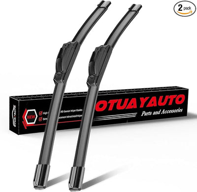 OTUAYAUTO Premium Windshield Wiper Blades - Replacement for Chevy Chevrolet Malibu 2013-2015, Impala 2014-2020 - All-Weather Performance, J/U Hook Front Window Wiper Blades - 24"+19" (Pack of 2)