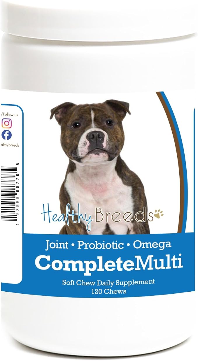 Staffordshire Bull Terrier All in One Multivitamin Soft Chew 120 Count