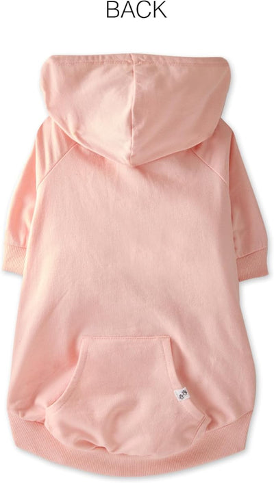 Pet Passion Rocky – The Original Lightweight Hooded Tee 100% Organic Cotton Dog Hoodie Pet Coat Sweater for All Sized Dogs, Original Pink, XX-Small (4-7 lbs)