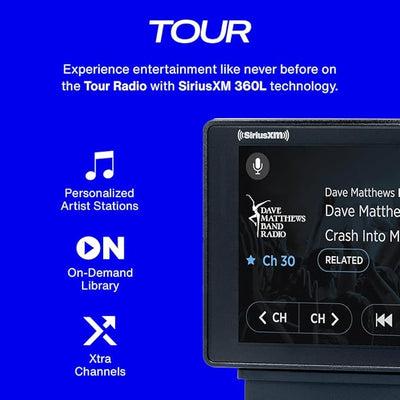 SIRIUSXM SXWB1V1 SiriusXM Tour Dock & Play Radio with 360L, PowerConnect Vehicle Dock, and Bluetooth