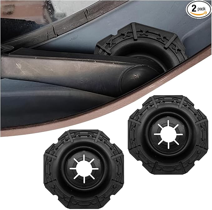 YoRise Car Windshield Wipers Hole Dust Cover, Waterproof Silicone Auto Front Wiper Arm Hole Protection Pad, Universal Vehicle Exterior Anti-Blockage Guards for Cars, SUVs, Trucks(2PCS)
