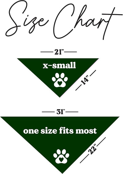 Game On Soccer Dog Bandana | 100% Cotton Adjustable Triangle | Made in USA | Soccer| Sports | Biggest Fan | Game Day | Dark Green, One Size (1073)