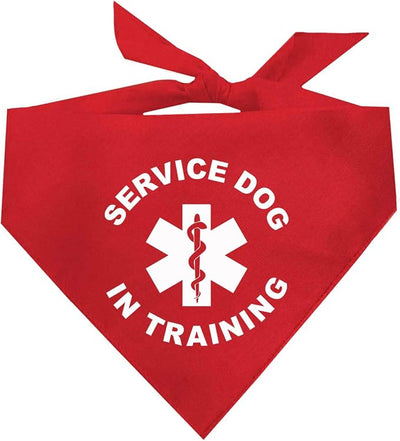 Service Dog in Training Dog Bandana (Red, OS 289) GB