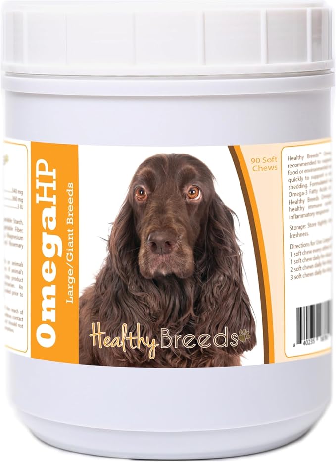 Field Spaniel Omega HP Fatty Acid Skin and Coat Support Soft Chews 90 Count