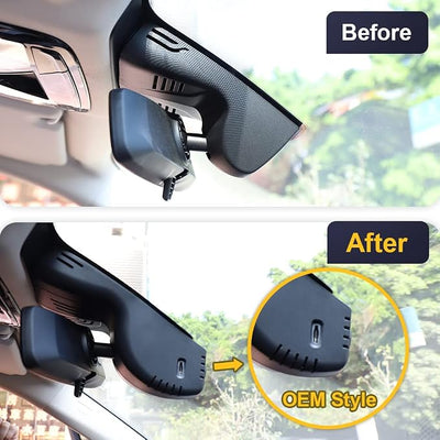 Fitcamx 4K Dash Cam Compatible with BMW X5 Xdrive50i 40i M50i Sdrive40i 2019 2020 2021 2022 2023 G05 (Model B), OEM Factory Look, UHD 2160P Video WiFi, Loop Recording, G-Sensor, Easy to Set, 64GB Card