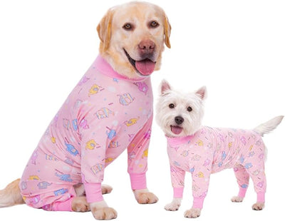 Dog Recovery Suit After Surgery Female Male, Medium Large Dog Neuter Shirt Cone Alternatives Prevent Licking Surgical Onesies (Elephant, XL)