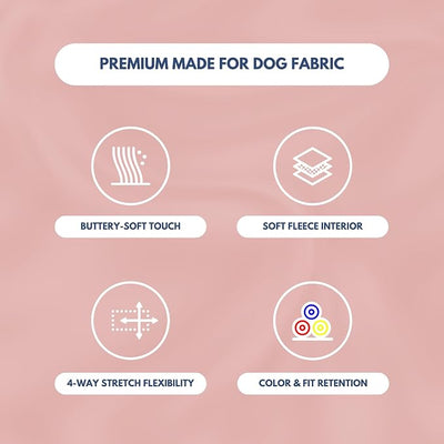 Spark Paws Dog Hoodie – Premium Dog Sweater for Small, Medium, and Large Dogs | Warm Outfits for French Bulldogs, Pitbull, Puppy, Winter Jacket Alternativee - Dusty Pink - 5XL