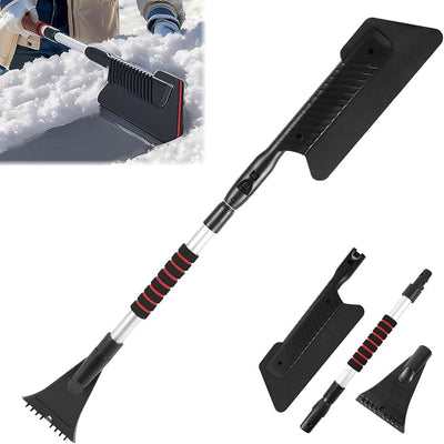 wuyaoyao 2-in-1 Snow Brush & Ice Scraper, 32"–40" Extendable Ice Scrapers for Car Windshield Window, EVA & ABS Detachable Snow Removal Tool with Foam Grip for Cars Trucks SUVs, Winter Car Accessories