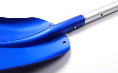 Portable Colorful Telescopic Aluminum Car Adjustable Extended Edition Snow Shovel (Blue + Silver)