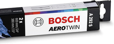 Bosch Wiper Blade Aerotwin A292S, Length: 600mm/380mm – Set of Front Wiper Blades - Only for Left-Hand Drive (EU)