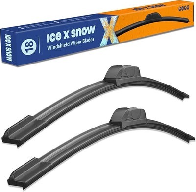 18"+18" Silicone Wiper Blades Oem Quality Premium All Seasons Windshield Wiper Blades (Pack of 2)