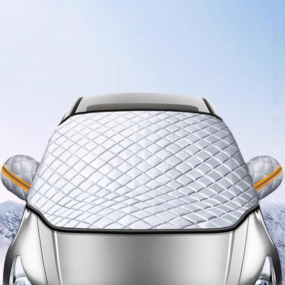 Car Windshield Snow Cover for Hyundai Santa Fe 2024 2025, Car Windshield Cover for Ice and Snow with Magnetic Edges Windscreen Frost Cover with Side Mirror Covers Exterior Accessories