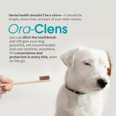 Oral Hygiene Chews for Small Dogs-Enzymatic Dental Treats for Daily Oral Care, Cleans Teeth and Freshens Breath, Reduces Plaque, Bacteria and Tartar Build Up Without Brushing-30 Chews