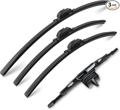Front and Rear Windshield Wipers for Toyota FJ Cruiser 2007-2014 | Quiet and Streak-Free Front and Back Wiper Blades Assembly All-Season OEM Automotive Replacement Accessories
