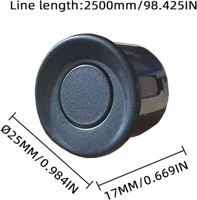 LCD Parking Sensor Kit - Displays Data on Original Screen, Easy Rear Installation, Compatible with CVBS Cameras (Not for AHD), 18 Probe Colors to Match Any Vehicle Lividgrey