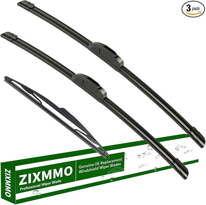 3 wiper blades Replacement for 2004-2009 Mazda 3 windshield wipers | Replacement Original Equipment,Premium All-Seasons,Front & Rear,21"+19"+14"(Set of 3) J HOOK
