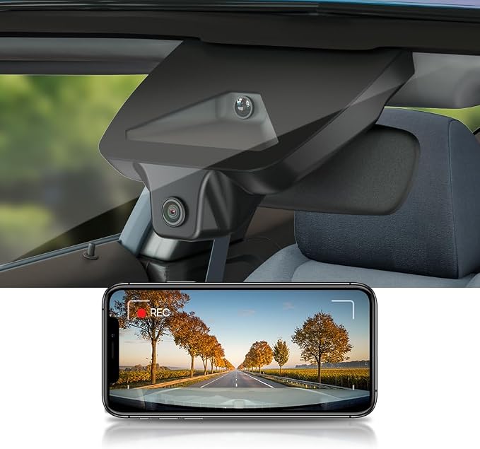 4K Dash Cam Suitable for Toyota Camry 2025-2026 LE SE XLE XSE Nightshade (HD2-06090), OEM Factory Look, UHD 2160P Video, Built-in WiFi & APP, Loop Recording, G-Sensor, Plug & Play, 64GB Card