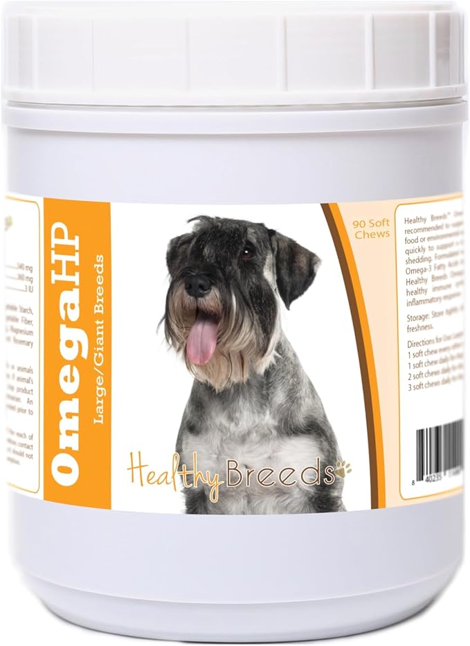Standard Schnauzer Omega HP Fatty Acid Skin and Coat Support Soft Chews 90 Count