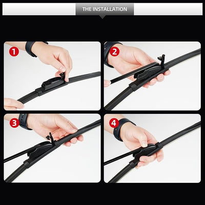 Front and Rear Windshield Wipers for Toyota Sienna 2005-2010 | 26" 19" 16" Quiet and Streak-Free Front and Back Wiper Blades Assembly All-Season OEM Automotive Replacement Accessories